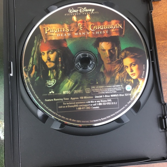 Pirates of the Caribbean: Dead Man's Chest - DVD -  Very Good - Mackenzie Crook, - Picture 4 of 4